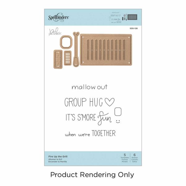 Spellbinders Stempel & Stanzset "Fire Up the Grill"