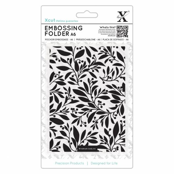 Xcut Schneide- und Prägeschablone A6 "Festive Florals"