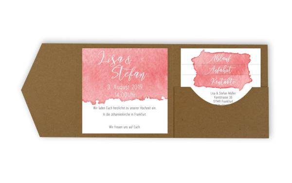 Muster Pocketfold-Karte 15x15cm "Circle Line"