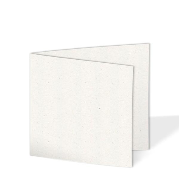 Doppelkarte - Faltkarte quadratisch 15x15cm, 250g/m² in recycling bermgras