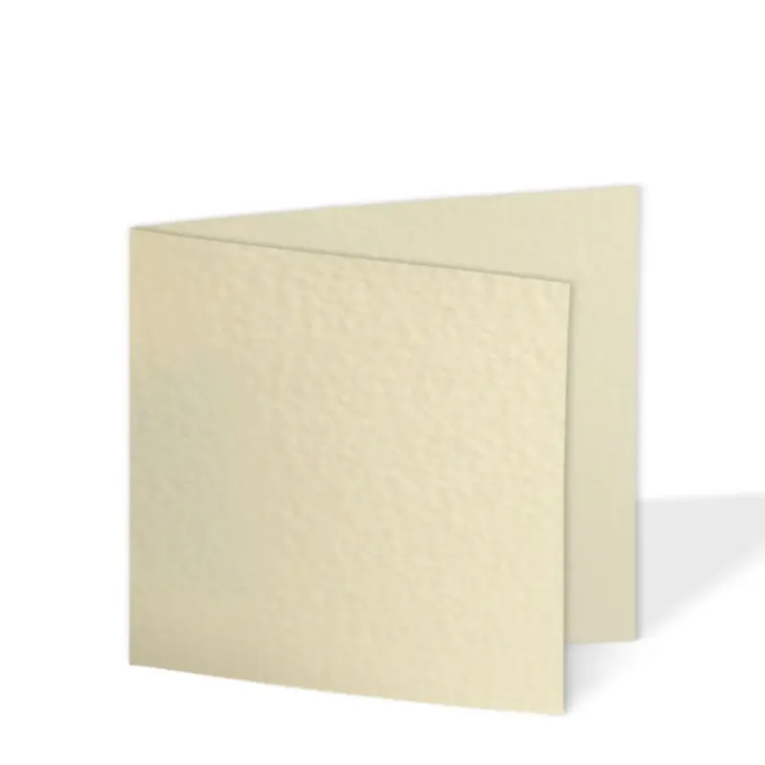 Doppelkarte - Faltkarte quadratisch 15x15cm 240g/m² in hammerschlag