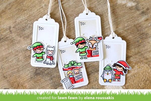 Lawn Fawn Craft Die - Say What? Gift Tags
