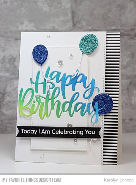 My Favorite Things Die-namics "Happy Birthday" | Stanzschablone | Stanze | Craft Die