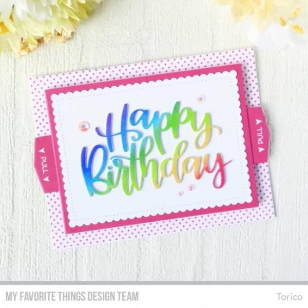 My Favorite Things Die-namics "Happy Birthday" | Stanzschablone | Stanze | Craft Die