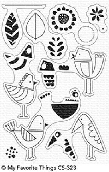 My Favorite Things Stempelset "Mod Birds" Clear Stamp Set