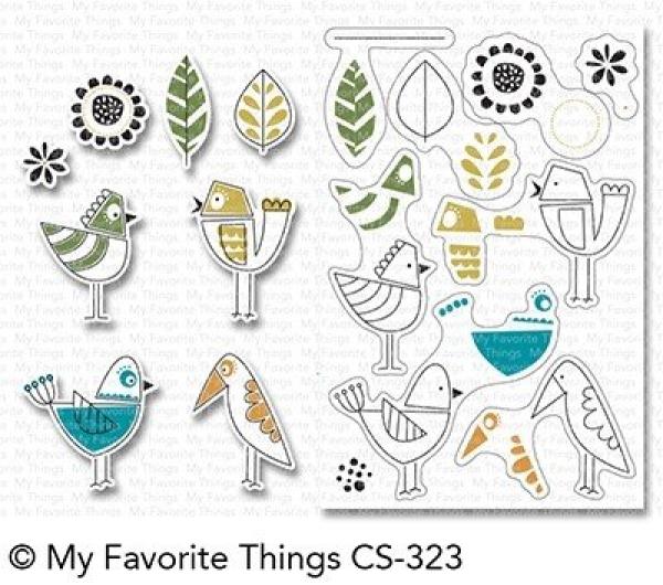 My Favorite Things Stempelset "Mod Birds" Clear Stamp Set