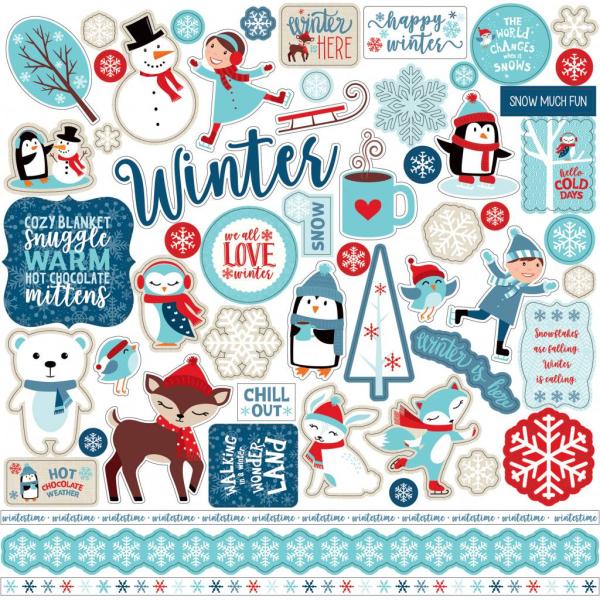 Echo Park "Celebrate Winter" 12x12" Element Stickers