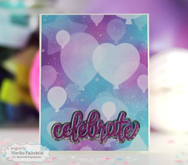 Taylored Expressions Craft Die "Celebrate Script Backer"