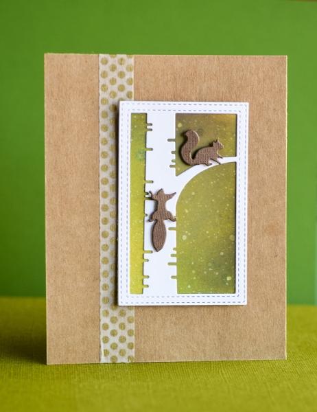 Poppystamp Die - Busy Squirrel Trio