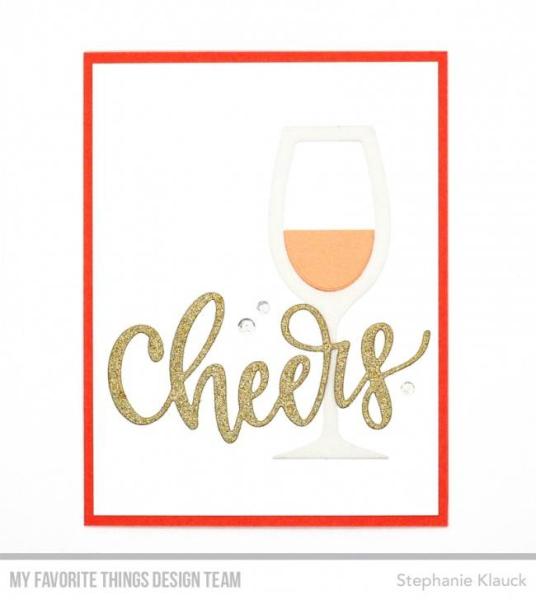 My Favorite Things Die-namics "Wine Glass Shaker Window & Frame" | Stanzschablone | Stanze | Craft Die