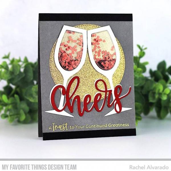 My Favorite Things Die-namics "Wine Glass Shaker Window & Frame" | Stanzschablone | Stanze | Craft Die