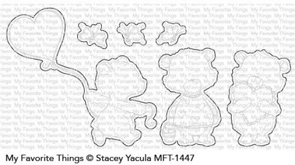 My Favorite Things Die-namics "Joyful Heart Bears" | Stanzschablone | Stanze | Craft Die