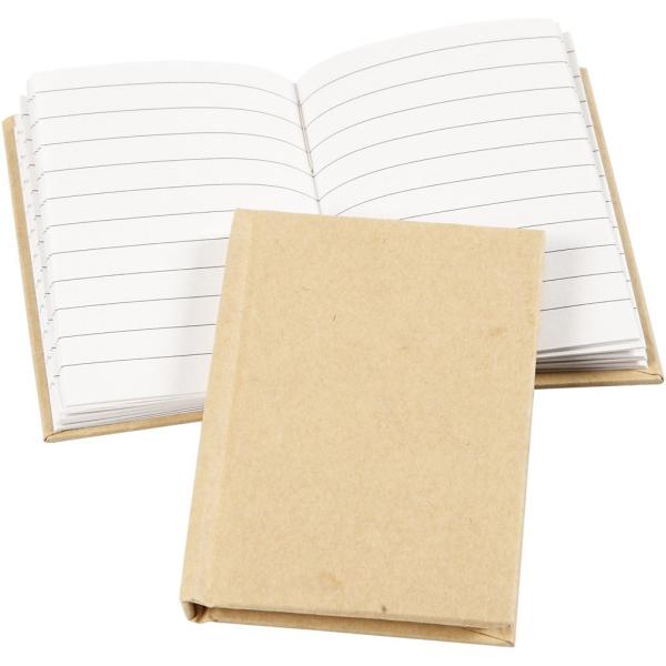 DIY Notizbuch A7 Kraftpapier 80 Seiten liniert