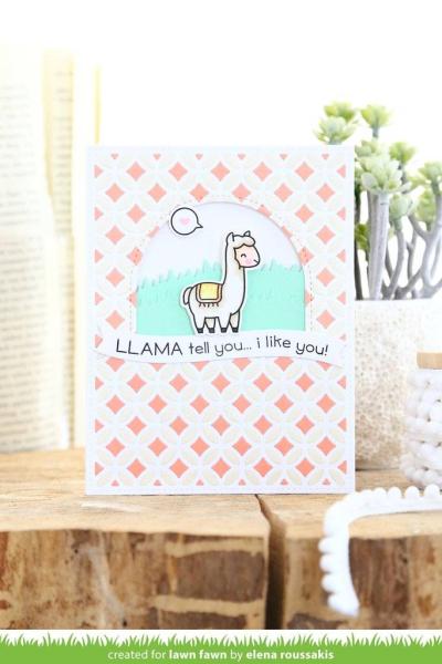 Lawn Fawn Stempelset "Llama Tell You" Clear Stamp