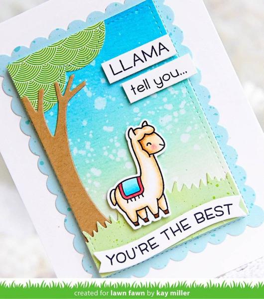 Lawn Fawn Stempelset "Llama Tell You" Clear Stamp