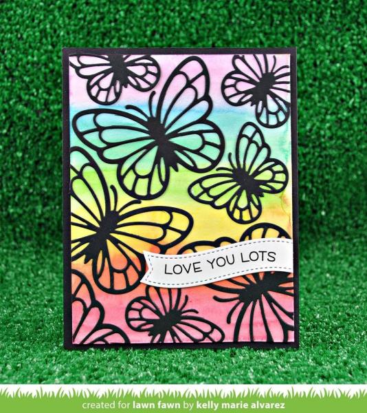 Lawn Fawn Craft Die - Layered Butterflies