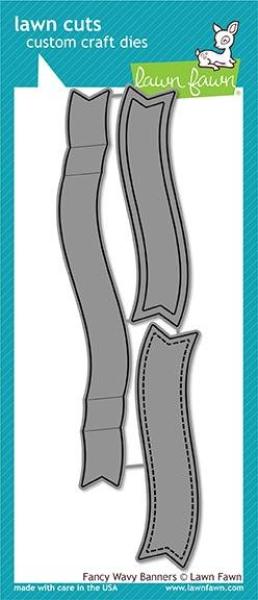 Lawn Fawn Craft Die - Fancy Wavy Banners