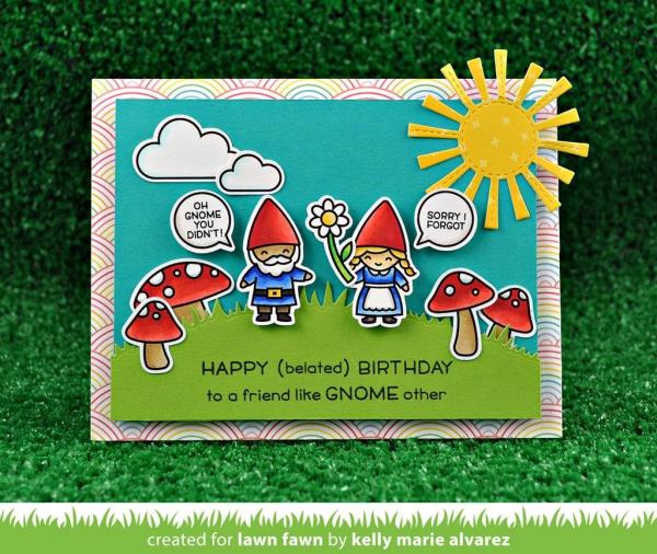 Lawn Fawn Stempelset "Oh Gnome!" Clear Stamp