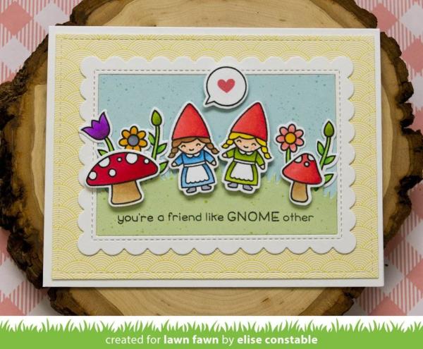 Lawn Fawn Stempelset "Oh Gnome!" Clear Stamp