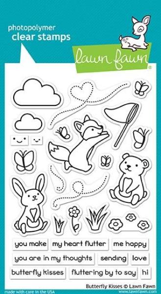Lawn Fawn Stempelset "Butterfly Kisses" Clear Stamp
