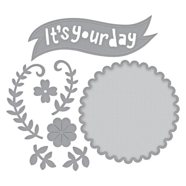 Spellbinders Die "Shapeabilities It's Your Day Etched Dies"