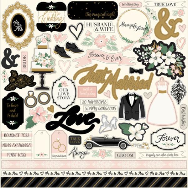 Echo Park "Wedding Day" 12x12" Element Stickers