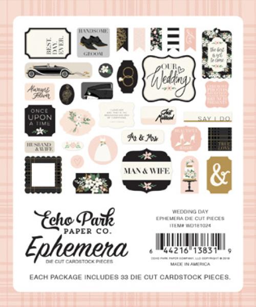 Echo Park "Wedding Day" Ephemera - Stanzteile