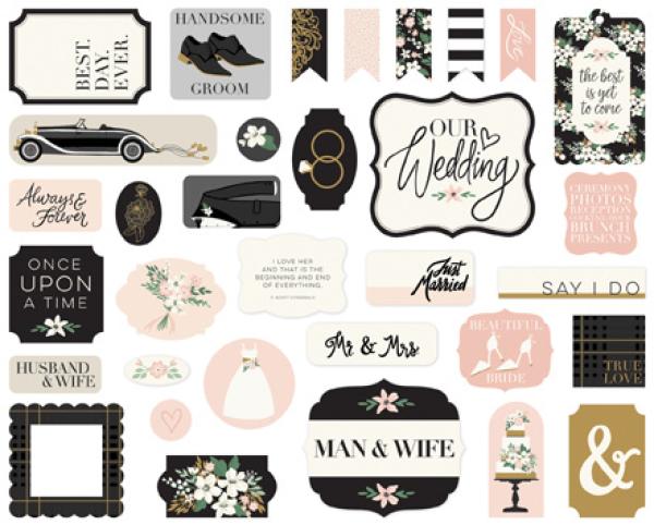 Echo Park "Wedding Day" Ephemera - Stanzteile