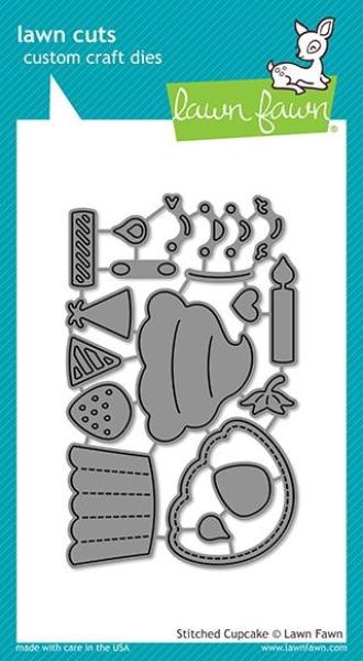 Lawn Fawn Craft Die - Stitched Cupcake