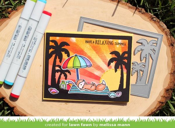 Lawn Fawn Craft Die - Sunray Backdrop