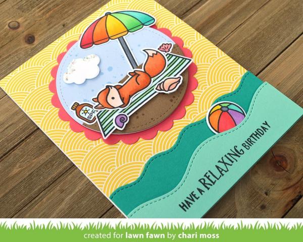 Lawn Fawn Craft Die - Stitched Simple Wavy Borders