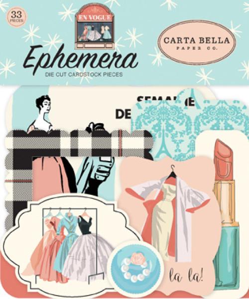 Carta Bella "En Vogue" Ephemera - Stanzteile