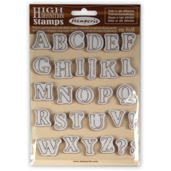 Stamperia Stempel "Alphabet" Natural Rubber Stamp - (Naturkautschukstempel)