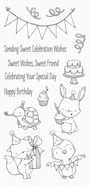 My Favorite Things Stempelset "Sending Sweet Celebration Wishes" Clear Stamp Set