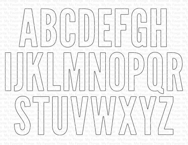 My Favorite Things Die-namics "Impact Alphabet"