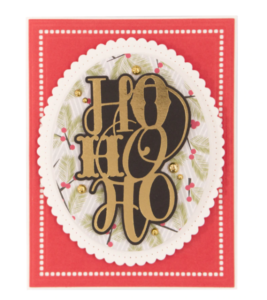 Spellbinders Hotfoil Plate - Ho Ho Ho