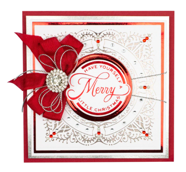 Spellbinders Hotfoil Plate - Merry Filigree Quatrefoil