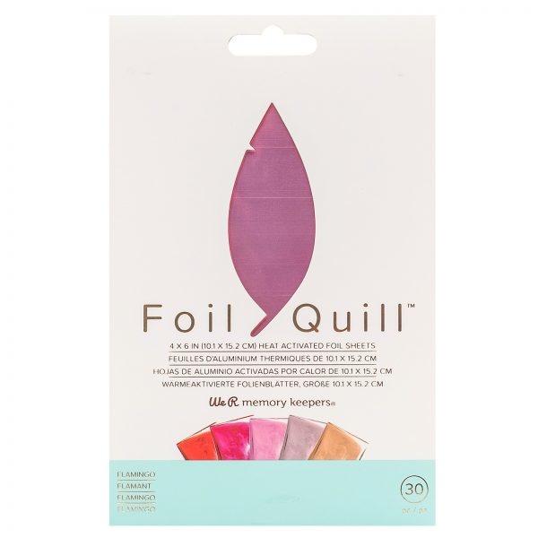 We R Memory Keepers Foil Quill - 30 Foil Bogen "Flamingo" 4x6"