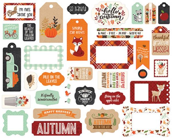 Echo Park "My Favorite Fall" Ephemera Frames & Tags