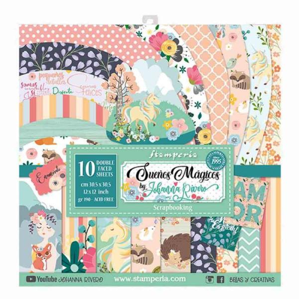 Stamperia "Suenos Magicos" 12x12" Paper Pack - Cardstock