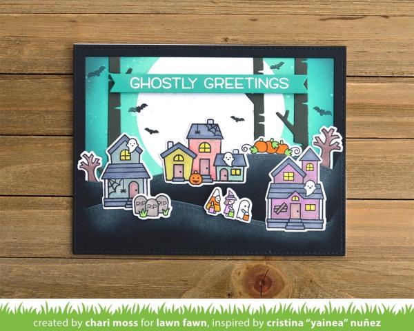 Lawn Fawn Craft Die - Spooky Village
