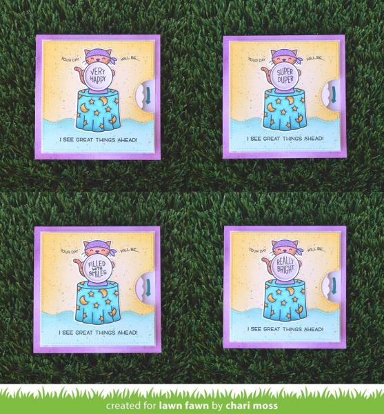 Lawn Fawn Stempelset "Fortune Teller Tabby" Clear Stamp