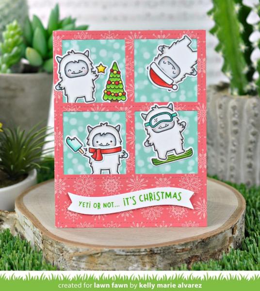 Lawn Fawn Stempelset "Yeti or Not" Clear Stamp