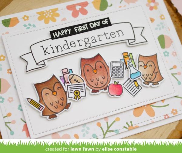 Lawn Fawn Stempelset "Plan On It: School" Clear Stamp