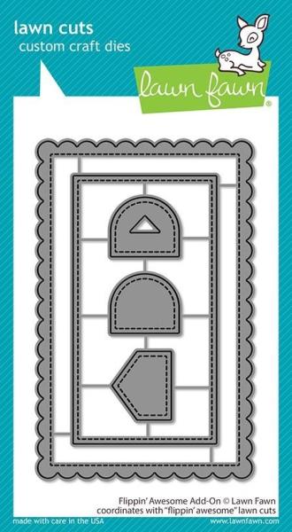 Lawn Fawn Craft Die - Flippin' Awesome Add-on