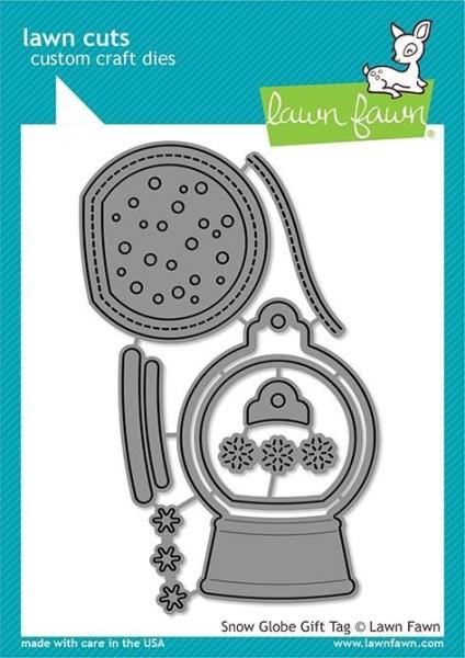 Lawn Fawn Craft Die - Snow Globe Gift Tag