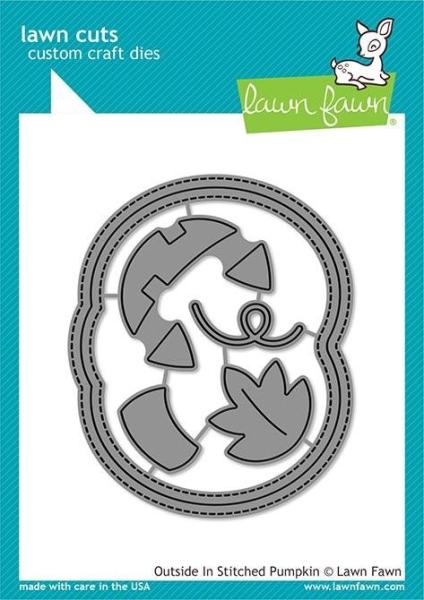 Lawn Fawn Craft Die - Outside In Stitched Pumpkin