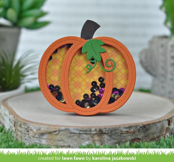 Lawn Fawn Craft Die - Outside In Stitched Pumpkin