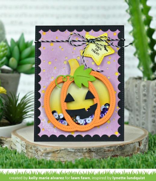 Lawn Fawn Craft Die - Outside In Stitched Pumpkin