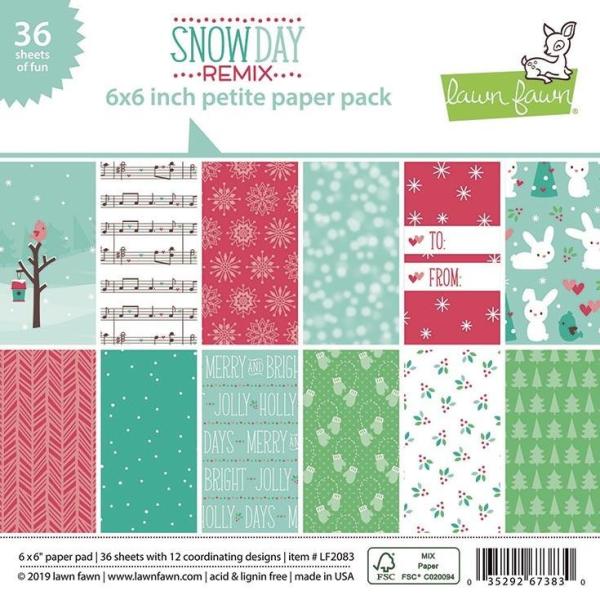 Lawn Fawn 6x6 "Snow Day Remix Petite" Paper Pad